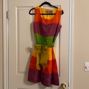 Striped Colorful Party Dress